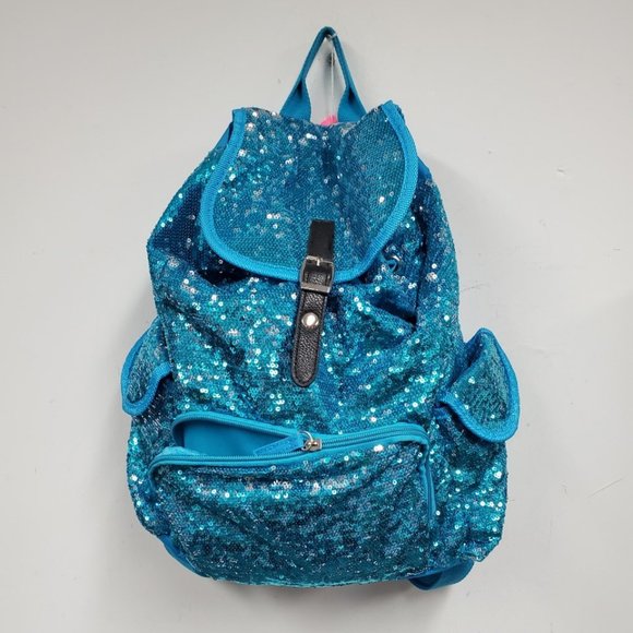 Blue Sparkle Backpack - Picture 1 of 3